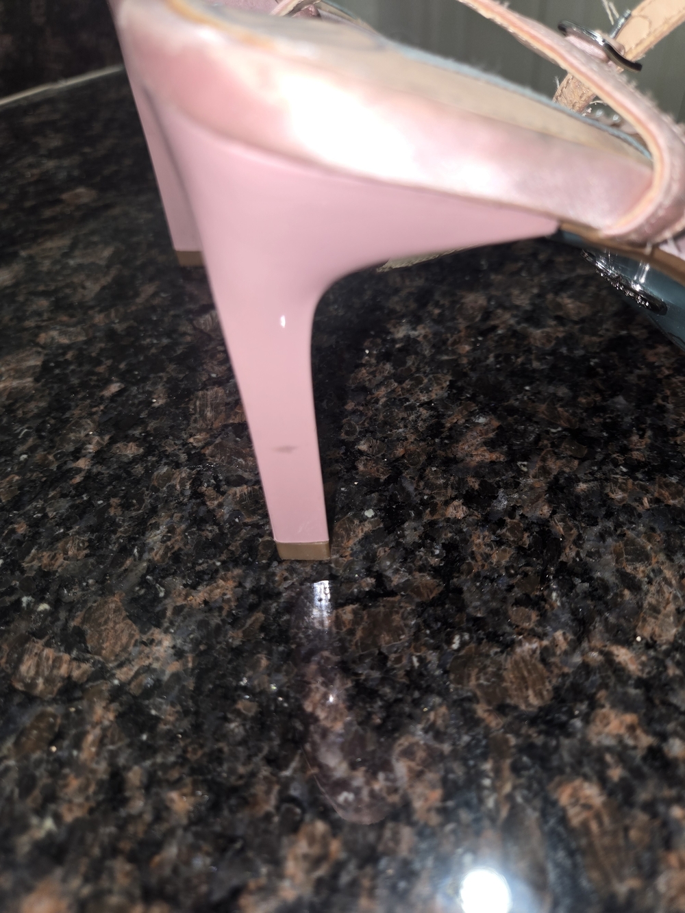Betsey Johnson Pink Floral Pearl-Embellished Ankle-Strap Heels - Picture 7 of 7